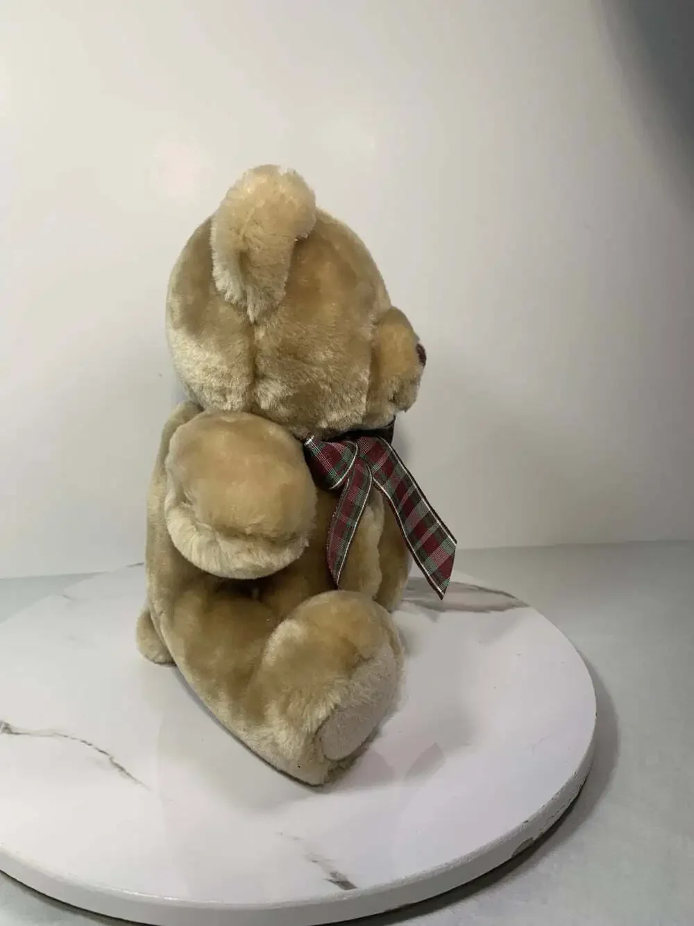 First & Main light brown teddy plush zipper belly